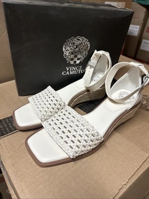 Sandalias de cuña alpargata ajustables Vince Camuto-bretandi-crema de coco-9W-A591306 Foto 1 de 4