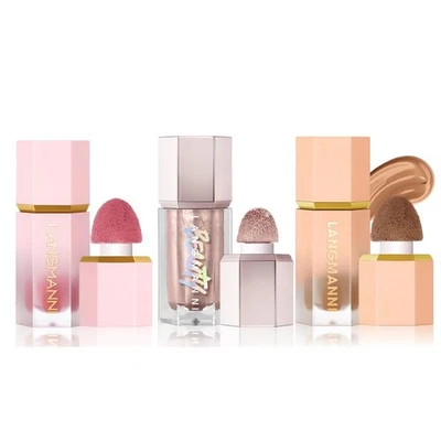 3 Pack Liquid Contour & Highlighter & Blush Makeup Set, Long Lasting Natural - Image 1 of 4