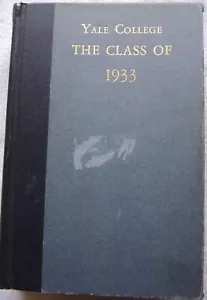 YALE COLLEGE 1933 YEARBOOK features VINCENT PRICE FOLDOUT CLASS PICTURE - Picture 1 of 11