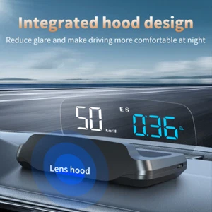 Car Head Up Display GPS Navigation Gauge MPH KM/H Overspeed Alarm HUD Compass - Picture 1 of 16