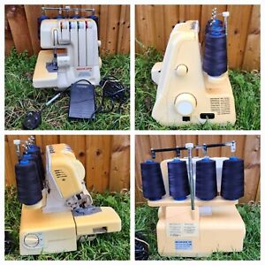 Necchi Lock 160 Overlocker Sewing Machine Foot Pedal Serger Baby Cover Lock