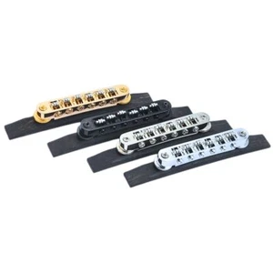 Ponte a rulli Tune-o-Matic con pali filettati m4 base legno di rosa Gibson Les Paul - Foto 1 di 8