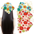 Crochet Bandana 3Pcs Head Kerchief Hair Scarf Floral Hair Bandanas for Women