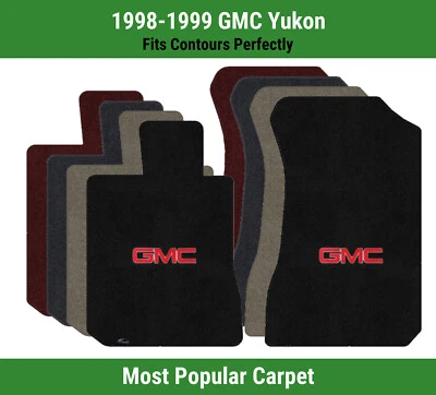 Alfombrillas de primera fila Lloyd Ultimat para GMC Yukon 1998-1999 con logotipo rojo GMC 1 Foto 1 de 4