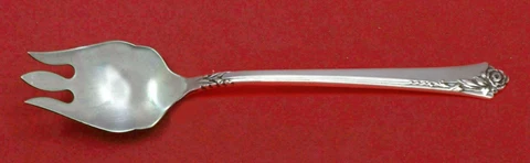 Damask Rose by Oneida Sterling Silver Cake Ice Cream Spork Custom Made 5 3/4" Cover