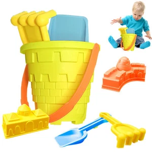 Mini Beach Bucket 5-piece Toy Set Kids Playing With Water, Dig Sand Outdoor Toy - Picture 1 of 11