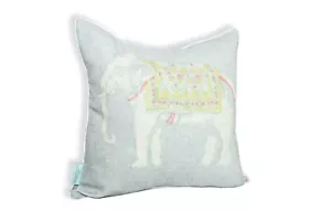 Andrew Martin Jumbo Cushion Cover - Sky Blue Animal Print Designer Pillow Cover - Picture 1 of 5