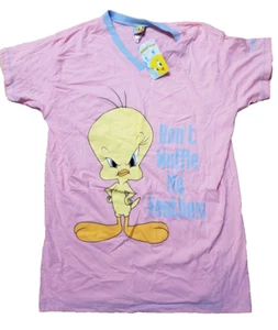 Tweetie Bird Vintage 2005 Sleep Shirt Big One Size Fits All Cotton New W Tags - Picture 1 of 3