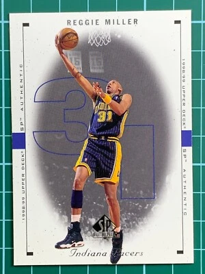 Reggie Miller  #39 Indiana Pacers 1998-99 SP Authentic Basketball Card - Image 1 of 4