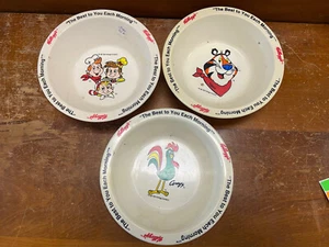 Vintage Kelloggs Müslischalen 3er Set - Bild 1 von 10