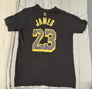 Los Angeles Lakers Lebron James Nike T Shirt #23 - Adult Small- Black - Picture 1 of 6