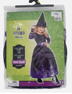 Be Witched Child's Witch Costume-Includes Hat and Dress Size Small (4-6) NEW! - Picture 1 of 3