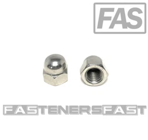 (10) 1/2-13 Stainless Steel Hex Acorn Cap Nuts 18-8 (10 Pieces) - Picture 1 of 5