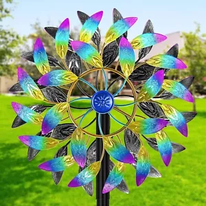 Peacock Metal Wind Spinner Kinetic Outdoor Lawn Garden Decor Patio Yard Art NEW - Picture 1 of 7