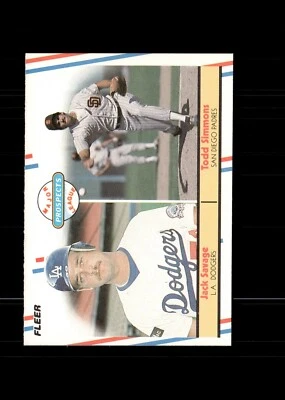 1988 Fleer - Jack Savage, Todd Simmons #650 (RC) - Image 1 of 2