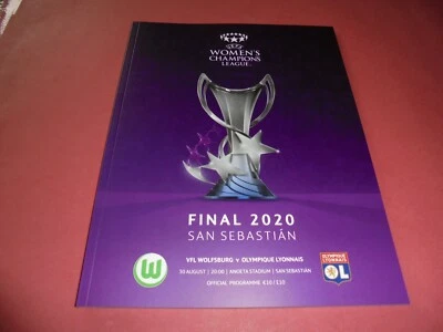 2020 WOMENS CHAMPIONS LEAGUE FINAL - WOLFSBURG v LYON+ DOUBLE SIDED SHIRT POSTER - Image 1 of 3