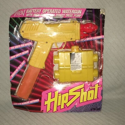 1988 Larami HIP SHOT Uzi водяной пистолет новый из старых запасов редкий водяной пистолет оригинальная упаковка - Изображение 1 из 4