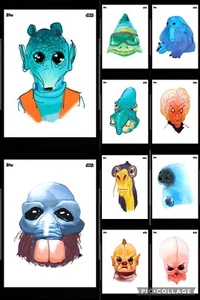 Topps Star Wars Digital Card Trader 30 Card Alien Underground Insert Set - Picture 1 of 2
