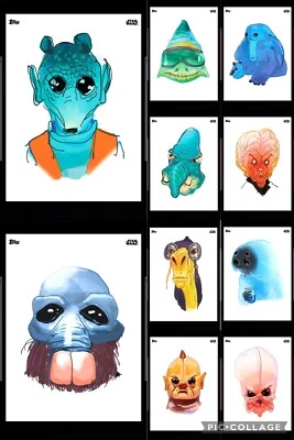 Topps Star Wars Digital Card Trader 30 Card Alien Underground Insert Set - Image 1 of 2