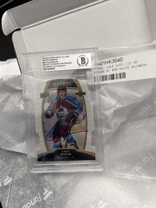 2019-20 Cale Makar White Rainbow Allure Rookie Fanatics Witnessed Auto