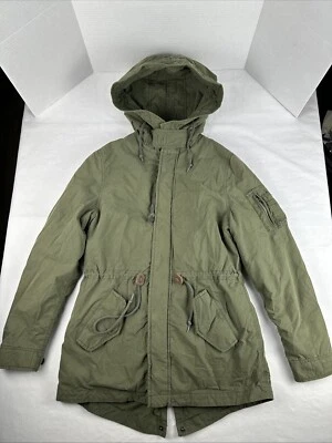 Alpha Industries M-65 Fishtail Jacket Parka Puffer Lined Green Womens Small EUC - Image 1 of 4