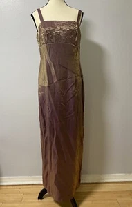 Vestido De Colección Años 90 Y2K Iridiscente Emperatriz Cintura 1OP 10 Pequeño Púrpura Grunge Hada - Imagen 1 de 22