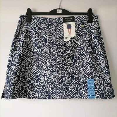 Новый с Ярлыками Rafaella женщин темно-синий цветочный горошек комфорт подходит вашей формы шорты размер L - Изображение 1 из 4