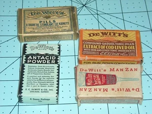 antike De Witts Rektalsalbe Antazida Diuretikum Pille Tonikum Lebertran & Box - Bild 1 von 10