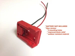 10AWG HR Akku Adapter für Milwaukee 18V M18 XC18 Dock Stromanschluss - Bild 1 von 6