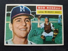1956 Topps Baseball Card # 131 Bob Roselli RC - Milwaukee Braves (VG)