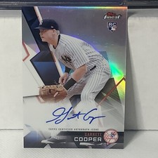 2018 Finest Garrett Cooper ROOKIE Auto Yankees B5a