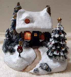 Thomas Kinkade Teleflora STONEHEARTH HUTCH Village House Lights Painter of Light - Picture 1 of 14