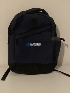Leeds Marathon Asset Canvas Branded 17” Blue Navy Backpack Laptop 3 Division - Picture 1 of 7