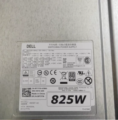  Dell 0FT7T6  C2TXD 825W H825EF-02 PRECISION T5810 T7810 T7910 Power Supply - Image 1 of 4