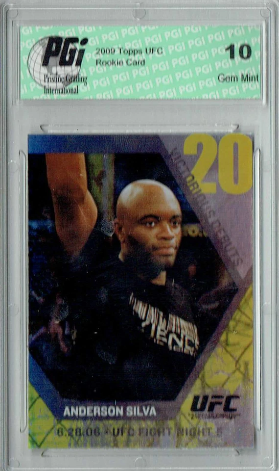 Anderson Silva 2009 Topps UFC #VD1 Victorious Debuts Rookie Card PGI 10 - Image 1 of 1