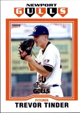 2017 Newport Gulls Choice #29 Trevor Tinder Winter Springs Florida Baseball Card
