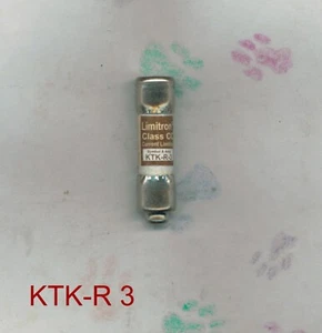 NUOVO BUSSMAN KTK-R 3 FUSIBILI KTKR 3 600 VOLT 3 AMP - Foto 1 di 2
