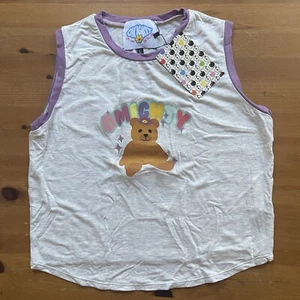 NWT O-mighty Teddy Bear Top Size Large Omighty - Picture 1 of 4
