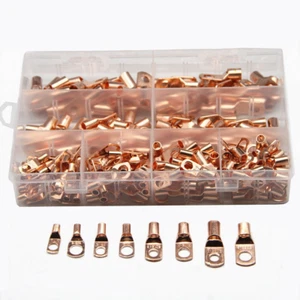 240Pcs Assorted Automotive Copper Ring Lug Terminals Wire Cable Crimp Connectors - Picture 1 of 9