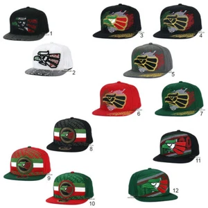 MEXICAN MEXICO Hat Hecho En Mexico Eagle Aguila Snapback Flat Bill Baseball Cap - Picture 1 of 82