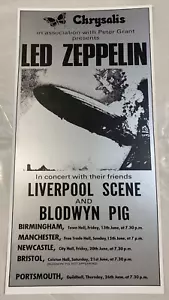 Led Zeppelin - In Concert With Their Friends Silver Gloss Music Tour Poster NEW - Picture 1 of 1