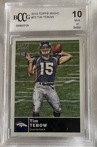 Topps Magic #25 2010 Tim Tebow BCCG 10 - Imagen 1 de 2