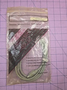 Apple IIgs Mac Macintosh ImageWriter II Printer Din-8 Serial Cable DMPIW206 - Picture 1 of 3