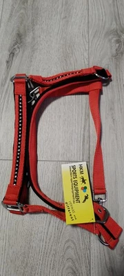 Halfter HKM New Crystal Größe COB Rot Strasssteine  - Bild 1 von 3