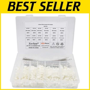 Premium 1170PCS 2.0mm JST Connector Plug with Nylon Housing & Copper Pins - Picture 1 of 8