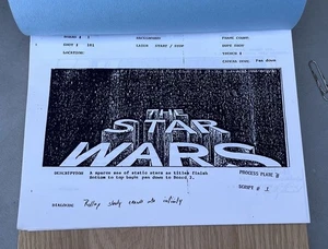 Star Wars Movie Storyboard Story Board Art Facsimile Copy A New Hope Episode IV - Picture 1 of 7