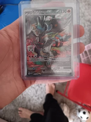 Reshiram ex Special Illustration Rare 166/086 - Scarlet & Violet White Flare - Image 1 of 2