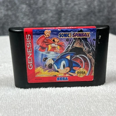 Sonic The Hedgehog Spinball (Sega Genesis, 1993) Cartridge Only - Image 1 of 4