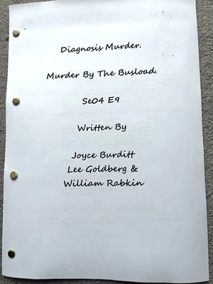 Diagnosis Murder Season 4, Episode 9 Script. Dick Van Dyke, Charlie Schlatter. - Image 1 of 2