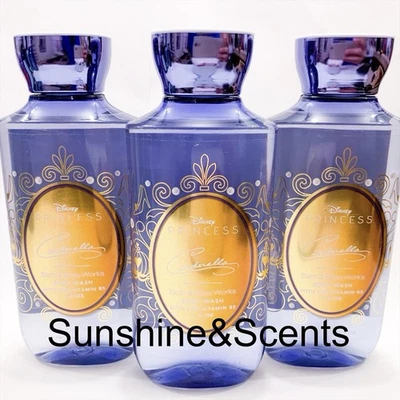 3-PACK Bath & Body Works CINDERELLA DISNEY PRINCESS Shower Gel Body Wash 10oz - Image 1 of 2